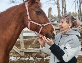A resident of Novosibirsk rescues horses that are being sent to slaughter