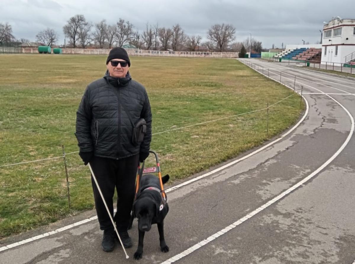 Guide dog Noris gave his blinded master a second sight.  